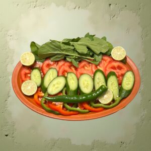 Fresh Vegetables Plate